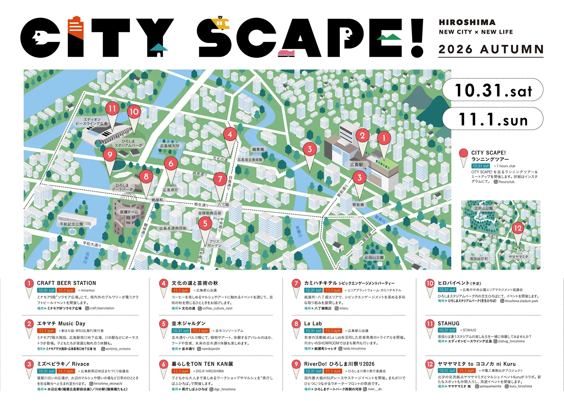 CITY SCAPE ! 2026 AUTUMN 開催マップ